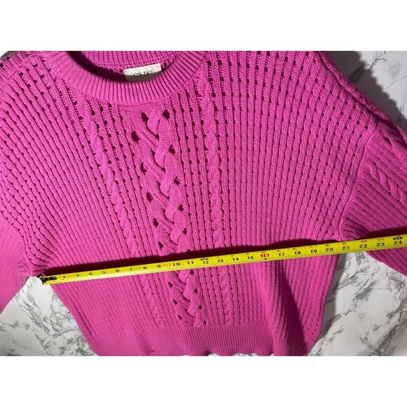 ON 34th Womens Pink Knit Sweater Large - Picture 5 of 8